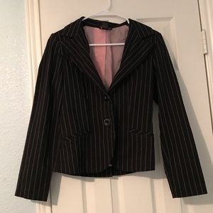 Juniors Black and Pink Blazer